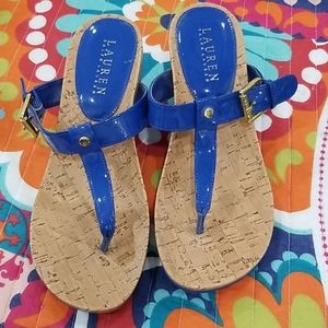 Wedge sandals by Ralph Lauren